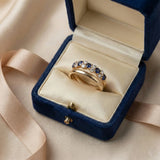 Cristal Dorado Accent Anillo