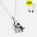 Hug Colgante Collar con Bonus Pendientes