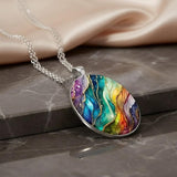 Colorful Round Piedra Collar