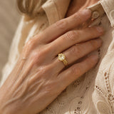 Elegante Exotic Circonitas Anillo