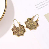 Lotus Mandala Pendientes