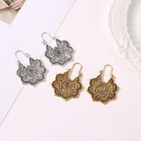 Lotus Mandala Pendientes