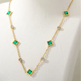 Royal Esmeralda Colgante Collar