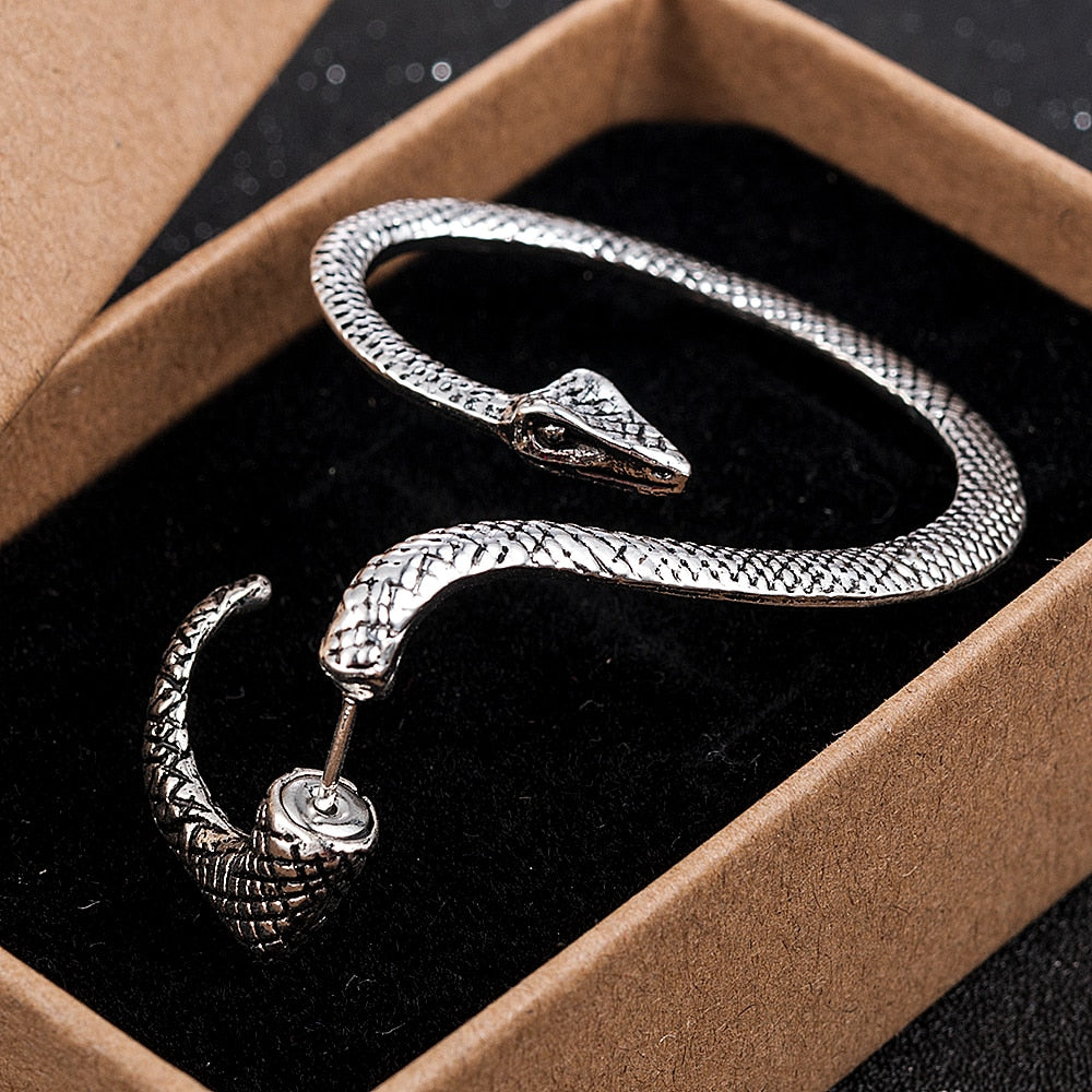 Pendientes de Serpiente en Plata 925