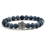 de Cuentas Paw Pulsera Natural Piedra Design