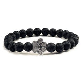 de Cuentas Paw Pulsera Natural Piedra Design