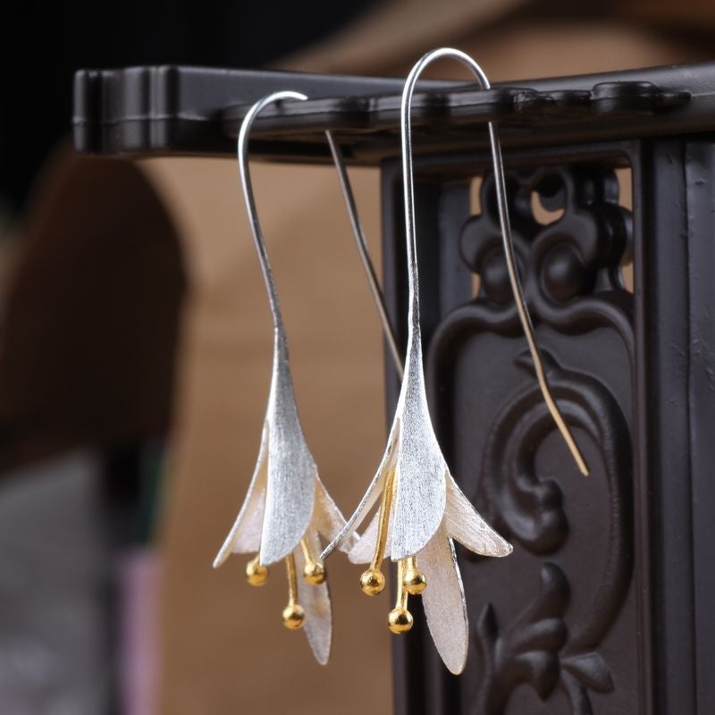 Pendientes Flor de Plata