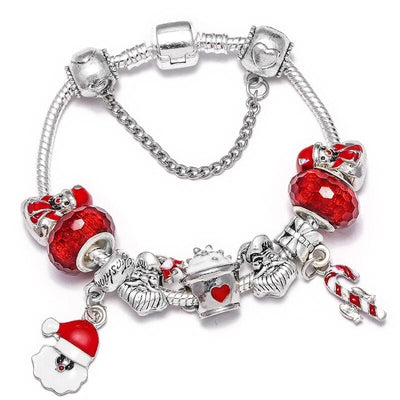 Pulsera Estilo Navidad en Plata