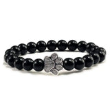 de Cuentas Paw Pulsera Natural Piedra Design