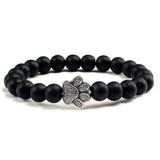 de Cuentas Paw Pulsera Natural Piedra Design