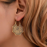 Lotus Mandala Pendientes