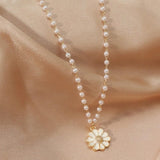 Daisy Perla Colgante Collar