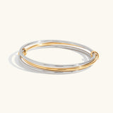 Atemporal Bicolor Apilado Pulsera