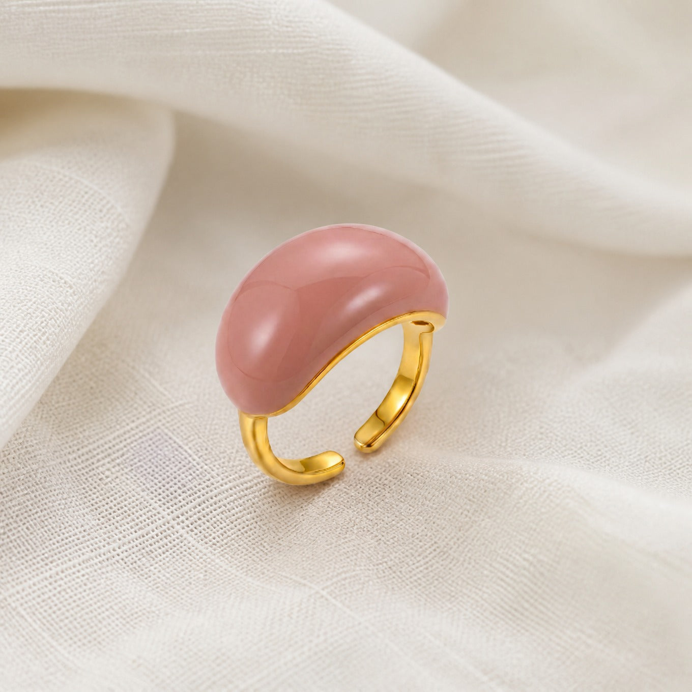 Lava Drop SS Enamel Anillo