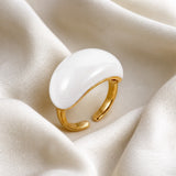 Lava Drop SS Enamel Anillo