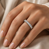 Luxe Vintage Inlaid Circonitas Anillo