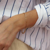 Vintage Dorado Cadena Pulsera
