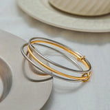 Atemporal Bicolor Apilado Pulsera