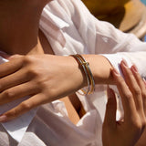 Atemporal Bicolor Apilado Pulsera