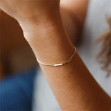 Aurielle Radiante Dorado Cadena Pulsera