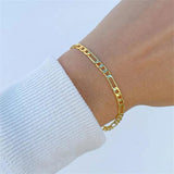 Vintage Dorado Cadena Pulsera