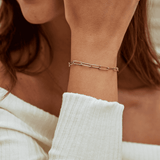 Modern Eslabones Dorado Pulsera