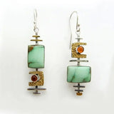 Pendientes Piedra Natural Bicolor
