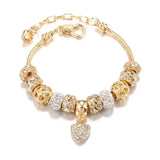 Chunky Dorado Corazón Pulsera