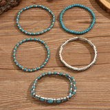 Bohemio Turquesa de Cuentas Set de Pulseras