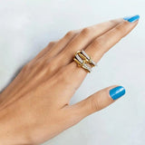 Intertwined Circonitas Set de Anillos