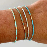 Chic Bohemio Turquesa de Cuentas Set de Pulseras