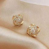 Zircon Knot Pendiente Pendientes
