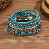 Bohemio Turquesa de Cuentas Set de Pulseras
