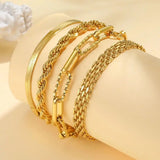 Stackable Pulsera Golden Perla Set