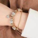 Chunky Dorado Corazón Pulsera