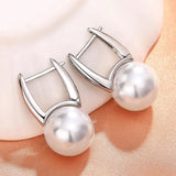 Vintage Golden Perla Pendientes