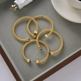 Vintage Dorado Ajustable Piedra Pulsera