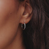 Everyday Plateado Hoops