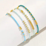 Chic Bohemio Turquesa de Cuentas Set de Pulseras