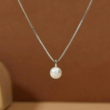 Atemporal Perla Colgante Collar