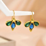 Pendientes Gota Azul y Esmeralda