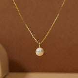 Atemporal Perla Colgante Collar
