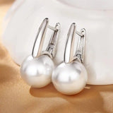 Vintage Golden Perla Pendientes
