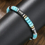 Bohemio de Cuentas Turquesa Piedra Pulsera