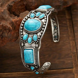 Vintage Bohemio Turquesa Brazalete