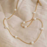 Atemporal Dorado Perla Collar