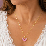 Radiante Corazón Circonitas Collar