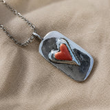 Vintage Funky Corazón Collar