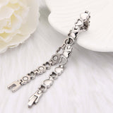 Elegante Dorado Blanco Corazón Pulsera