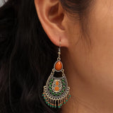 Autumn Earth Chandelier Pendientes